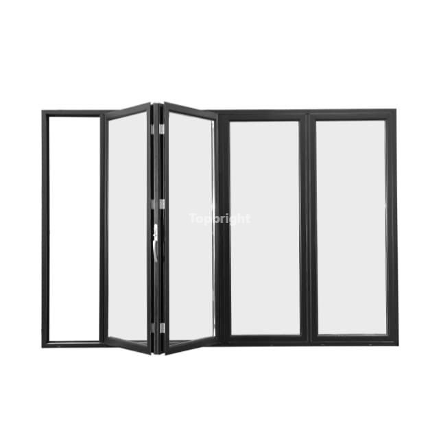 Puerta plegable con rotura de puente térmico y bisagras ocultas TB80