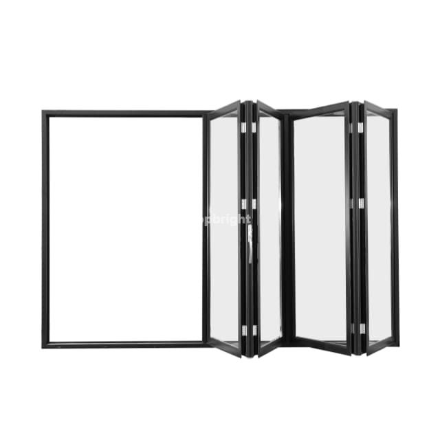 Puerta plegable con rotura de puente térmico y bisagras ocultas TB80