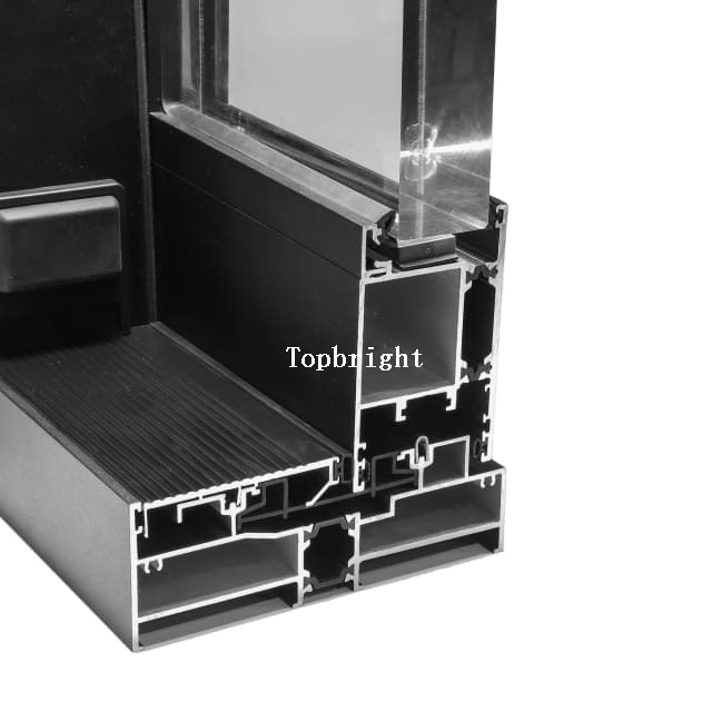 Puertas corredizas de 2/3 paneles de aluminio de alto aislamiento para servicio pesado TB150