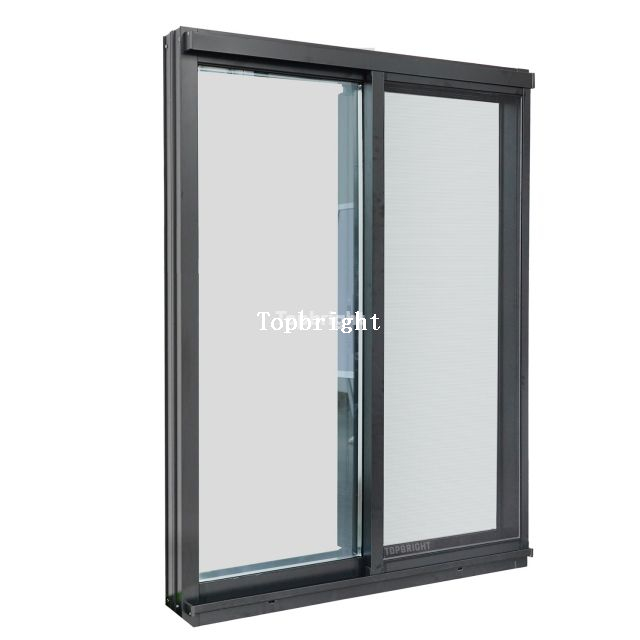 Ventana corrediza de marco estrecho con mosquitera de acero inoxidable TB108