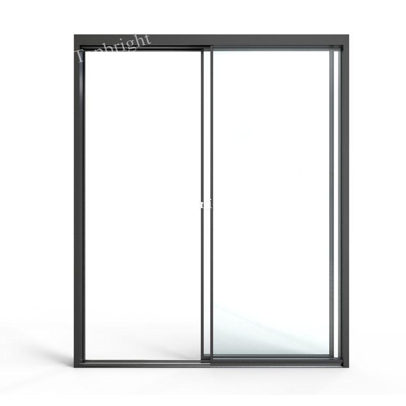 Puerta Corredera Doble Cristal Doble Rotura Térmica 2 Hojas TP16