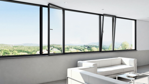  Ventana de aluminio oscilobatiente de doble acristalamiento para Villa Apartment TP-W-Tt007