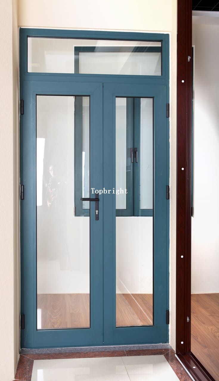 Puerta batiente de patio de vidrio de aluminio francésTP-D-CM005