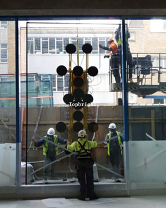 Muro cortina Unitizen de fachada para proyecto de edificio comercial TP-CW-UT005