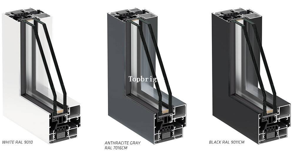 Puertas plegables de partición de patio de aluminio plegables TPF-003